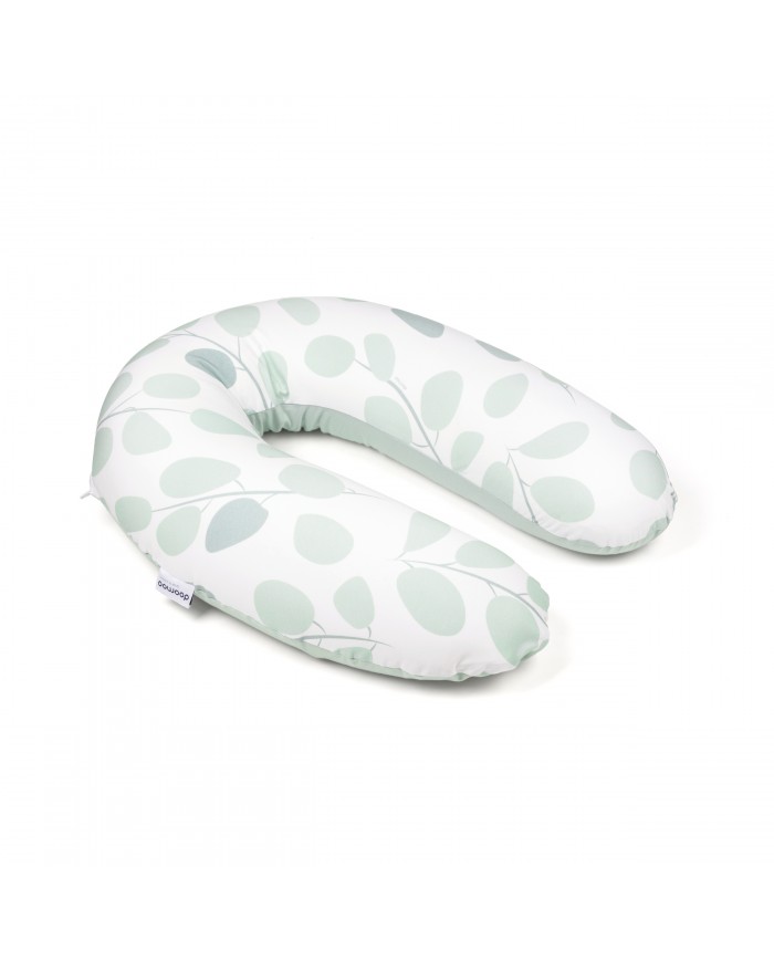Grand coussin d'allaitement Buddy Leaves Aqua Green