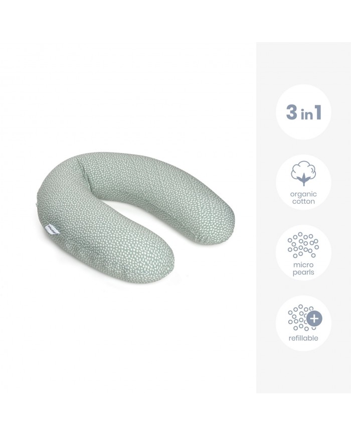 Grand coussin d'allaitement buddy Cloudy Kaki