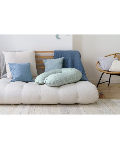 Grand coussin d'allaitement buddy Cloudy Kaki