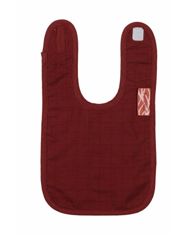 Bavoir velcro small blush checker Bavoir velcro small blush checker