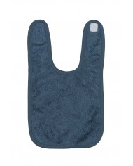 Bavoir velcro small steel gold