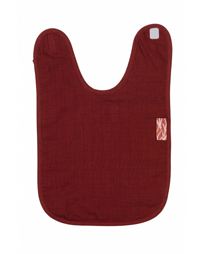 Bavoir velcro large blush checker