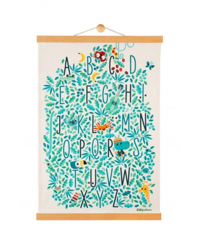 Jungle ABC - affiche murale Jungle ABC - affiche murale