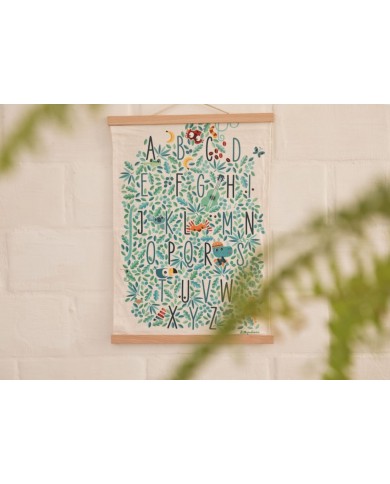 Jungle ABC - affiche murale Jungle ABC - affiche murale