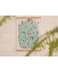 Jungle ABC - affiche murale