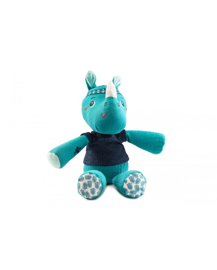 Peluche câline Marius le rhino