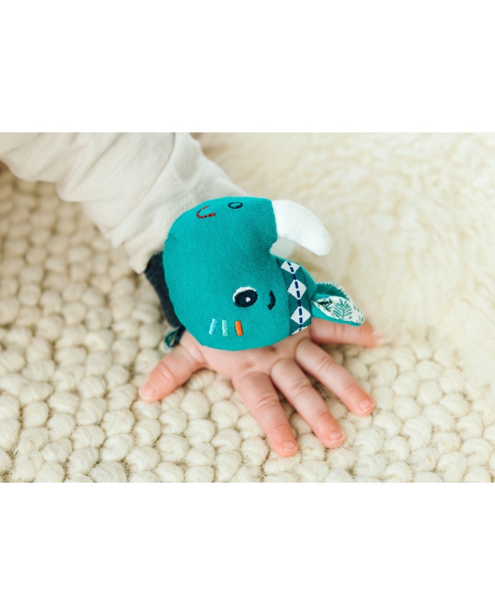 Hochet bracelet Marius le rhino