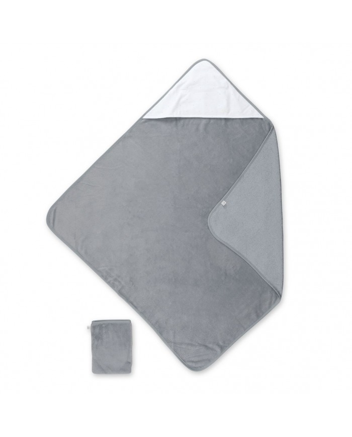 Cape de bain 90/90 cm Bamboo CHOUX 92 grizou
