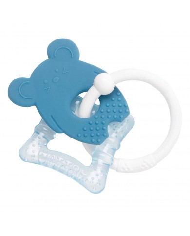 Anneau de dentition Réfrigérant Bleu Silicone Anneau de dentition Réfrigérant Bleu Silicone