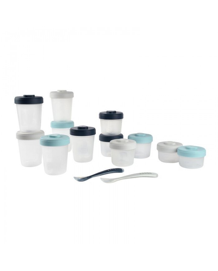 Pack 1er repas Storm (2x90ml + 4x150ml + 6x250ml + 2 cuillères silicone 1er âge)