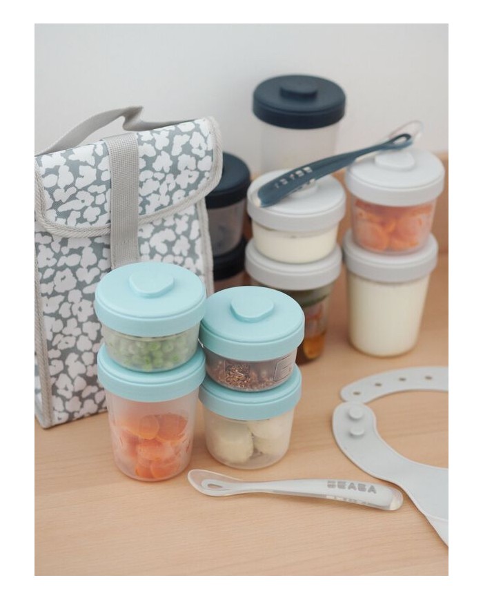 Pack 1er repas Storm (2x90ml + 4x150ml + 6x250ml + 2 cuillères silicone 1er âge)