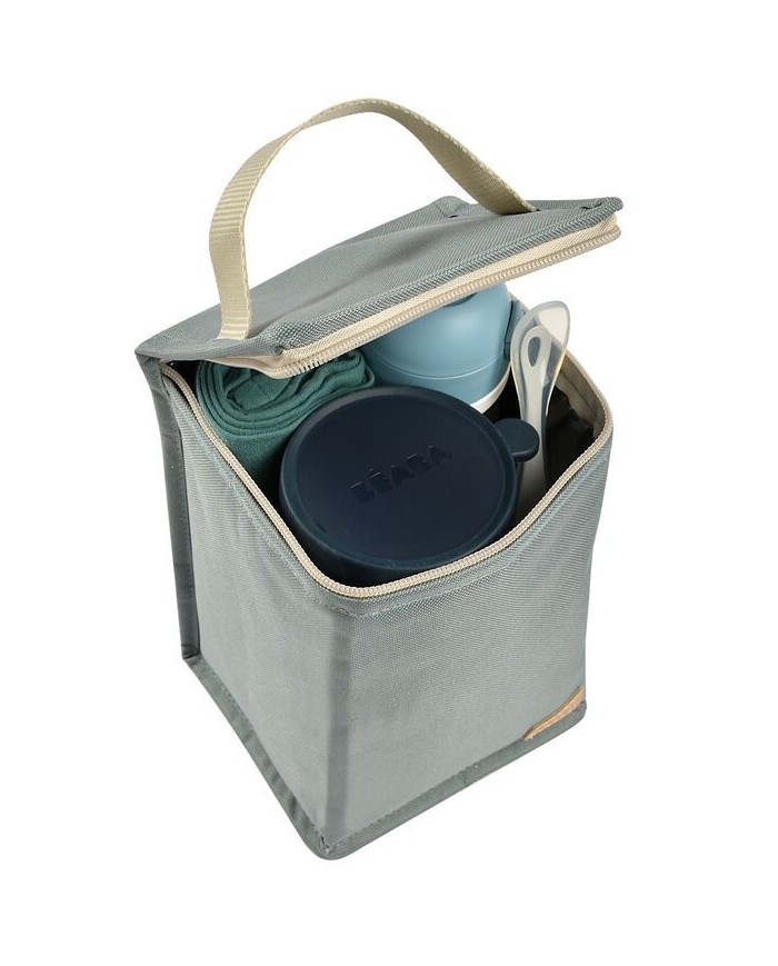 Pochette repas isotherme Vert sauge