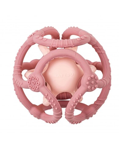 Set De 2 Balles Vieux Rose+ Rose Clair Silicone