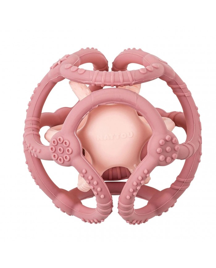 Set De 2 Balles Vieux Rose+ Rose Clair Silicone