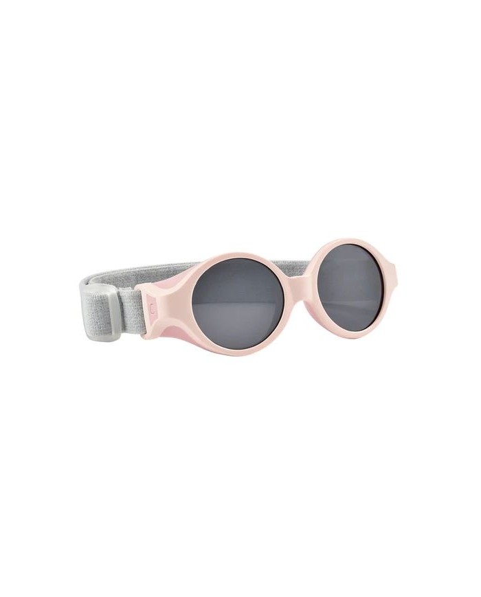Lunettes bandeau élastiqué réglable 0-9 mois rose dragée