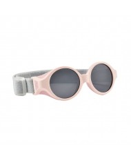 Lunettes bandeau élastiqué réglable 0-9 mois rose dragée