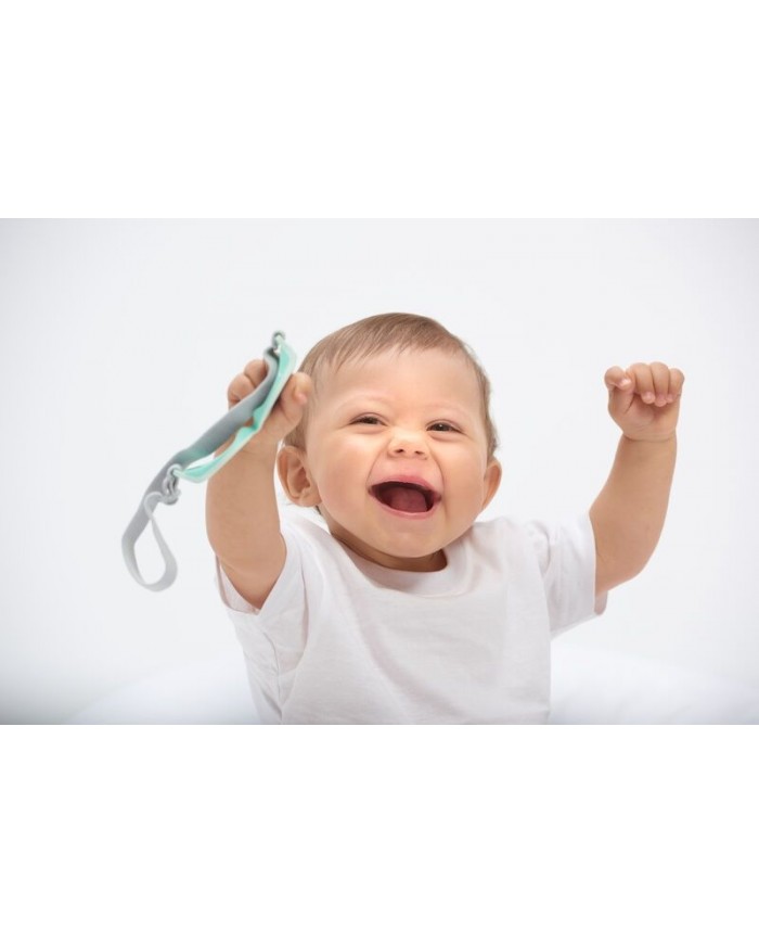 Lunettes bandeau élastiqué réglable 0-9 mois vert d'eau