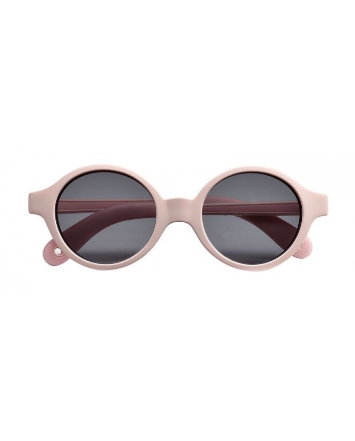 Lunettes cordon élastique 9-24 mois rose dragée effet miroir
