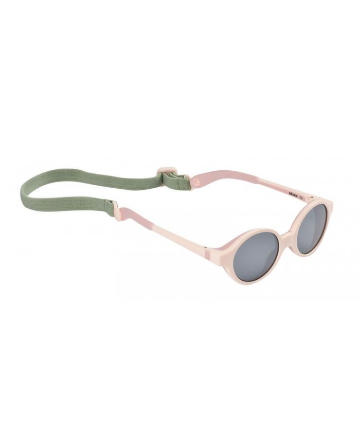 Lunettes cordon élastique 9-24 mois rose dragée effet miroir