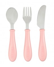 Fourchette & cuillère inox - Blossom