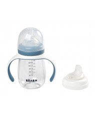 Biberon d'apprentissage 2 en 1 - 210ml - windy blue