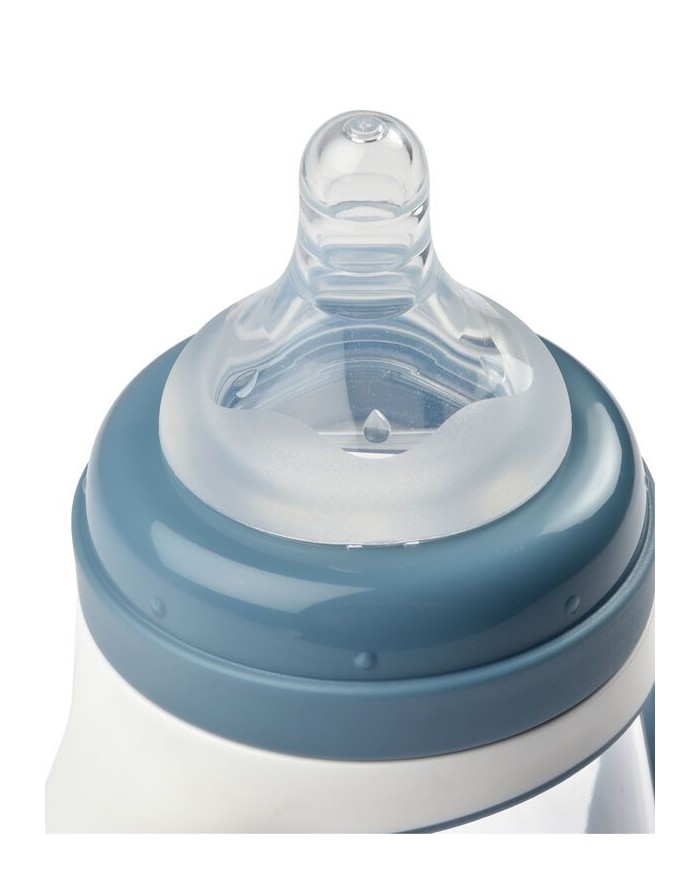 Biberon d'apprentissage 2 en 1 - 210ml - windy blue