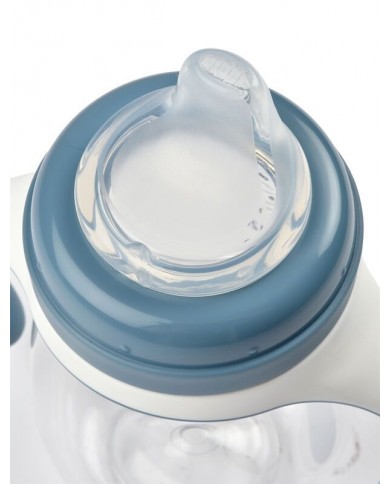 Biberon d'apprentissage 2 en 1 - 210ml - windy blue Biberon d'apprentissage 2 en 1 - 210ml - windy blue