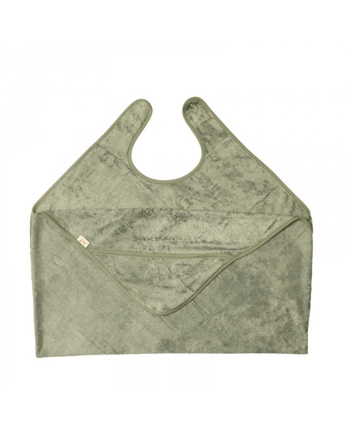 Cape de bain parent/enfant (98x104cm) - Whisper green