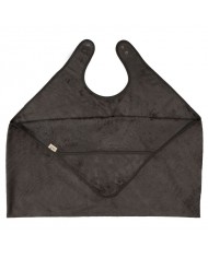 Sortie de bain + gant moss square off white