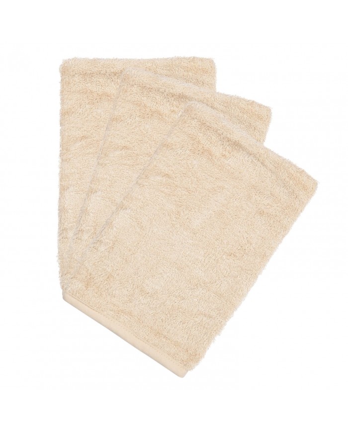 Gants de toilette (3 pieces) - Frosted almond