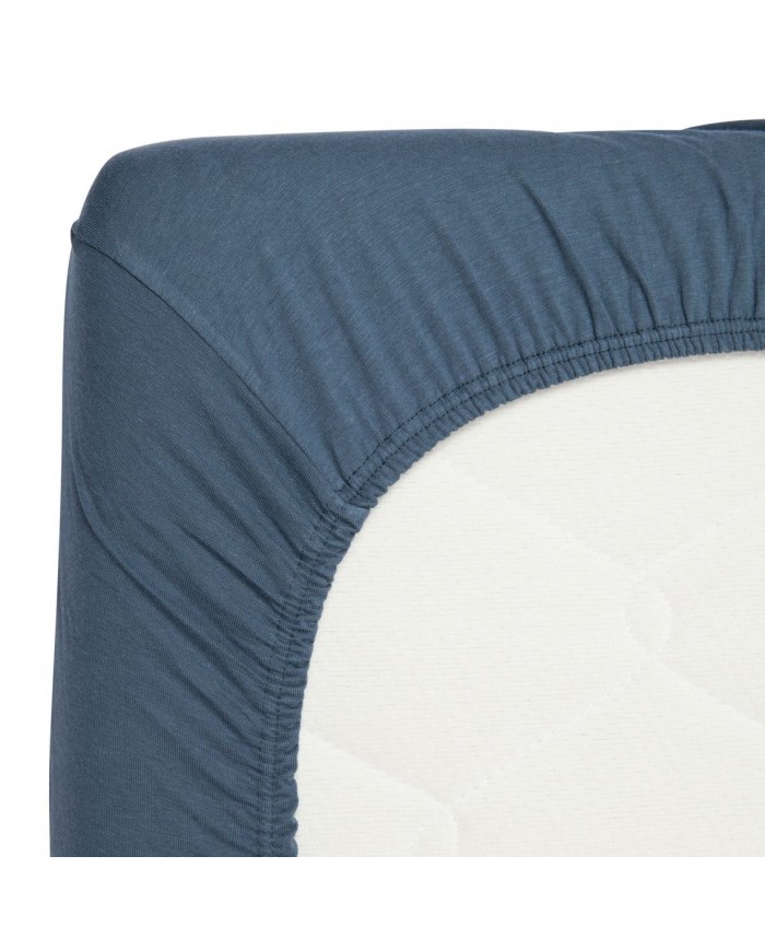 Drap housse 75x95+15 - Marin