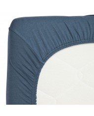 Drap housse 75x95+15 - Marin