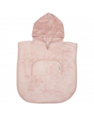 Poncho col V 2-4 ans - Misty rose