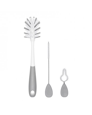 Ensemble de goupillons pour biberons et gobelets Gris