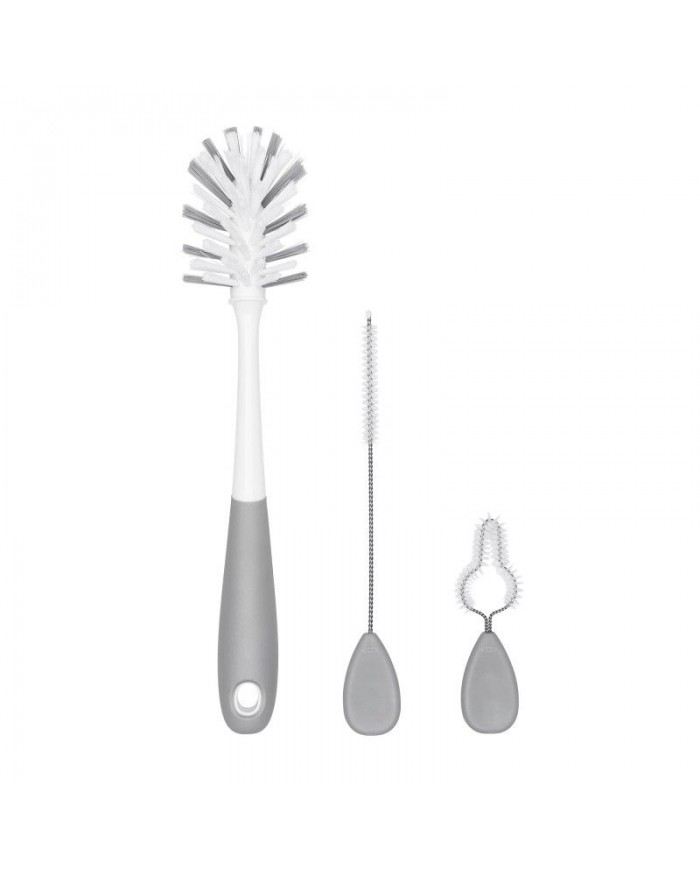 Ensemble de goupillons pour biberons et gobelets Gris