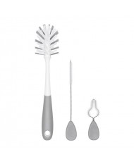 Ensemble de goupillons pour biberons et gobelets Gris