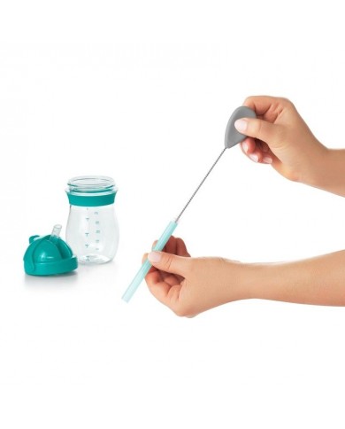 Ensemble de goupillons pour biberons et gobelets Gris