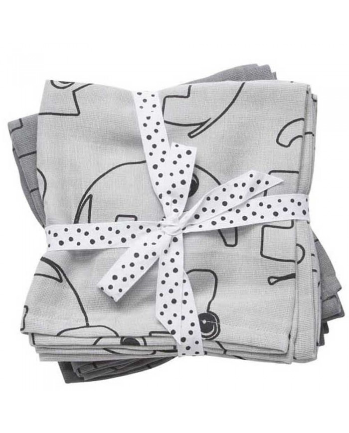 Tétra 120x120 (2 pcs), Contour, Grey