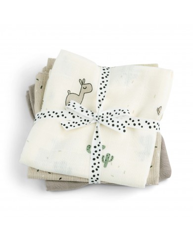 Tétra 70x70 (3 pcs)GOTS Lalee Sand