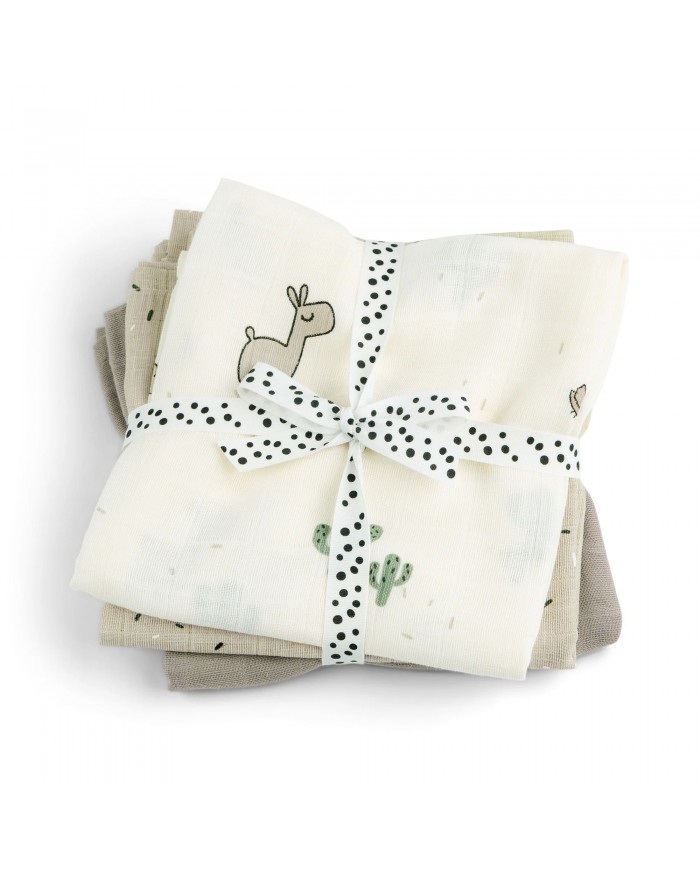 Tétra 70x70 (3 pcs)GOTS Lalee Sand