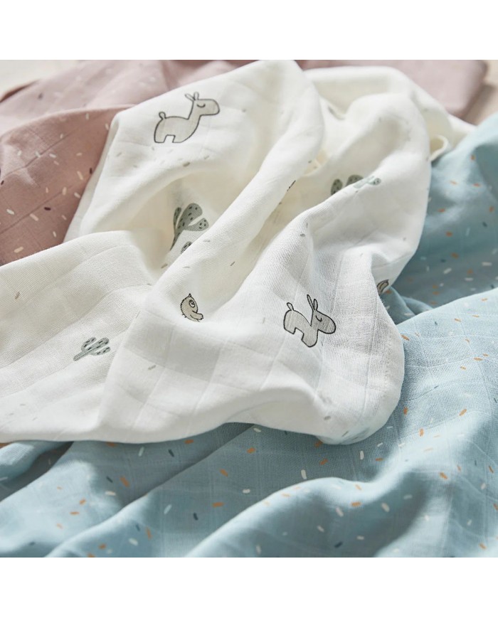 Tétra 70x70 (3 pcs)GOTS Lalee Sand