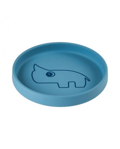 Assiette en silicone, Nozo, Blue Assiette en silicone, Nozo, Blue