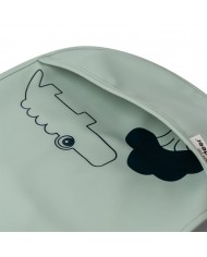 Bavoir velcro (2 pcs), Deer friends, Mustard/Grey