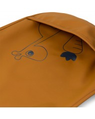 Bavoir velcro (2 pcs), Deer friends, Mustard/Grey