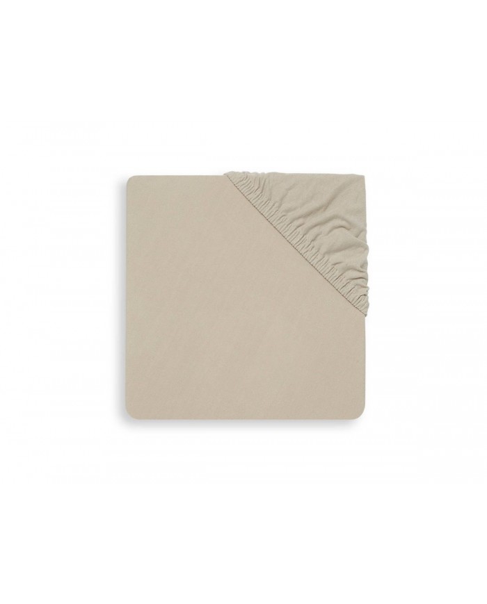 Drap housse jersey 60x120cm Nougat