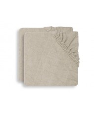 Housse de coussin à langer Terry 50x70cm Nougat (2pcs)