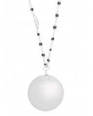 Bola acier billes Boule argente gemme cristal