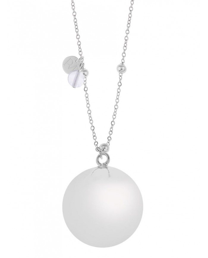 Bola acier billes Boule argente gemme cristal