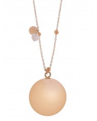 Bola acier billes Boule argente gemme pierre de lune