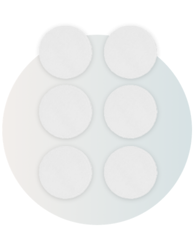 6 Coussinets d'allaitement lavable coton Blanc 6 Coussinets d'allaitement lavable coton Blanc